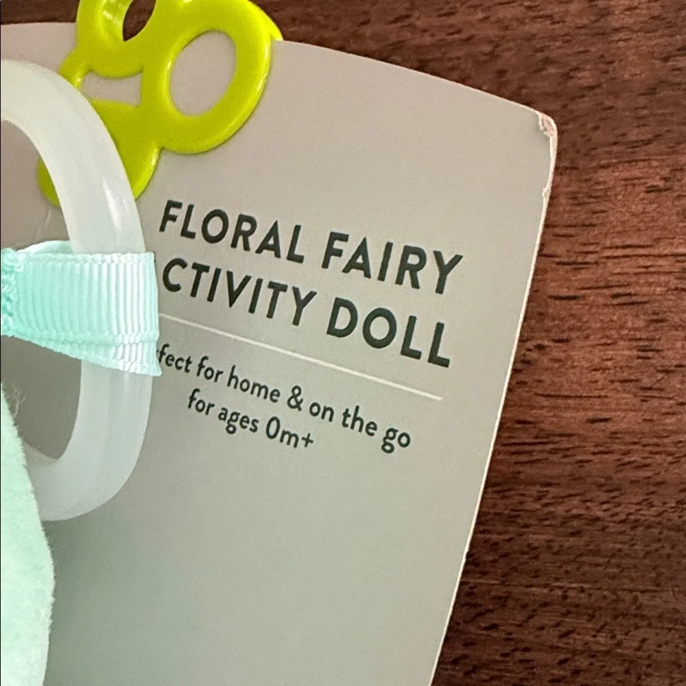 Goldbug floral fairy activity doll for ages 0+ months